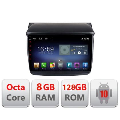 Navigáció MITSUBISHI L200/PAJERO 2006-2013 F-094 Octa Core Android Rádióval Bluetooth Internet GPS WIFI DSP 8+128GB 4G