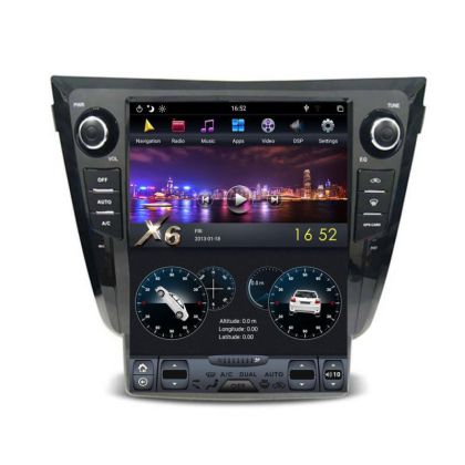 Nissan X-Trail 2014-2016 Edotec EDT-T353 navigáció, klímaberendezéssel, Android GPS-szel, Bluetooth rádióval, internetprocesszorral és hatpontos rendszerrel.