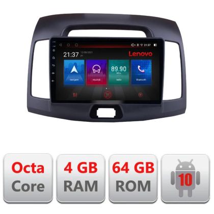 Navigatie Hyundai Elantra 2009 E-2009 Octa Core cu Android Radio Bluetooth Internet GPS WIFI DSP 4+64GB 4G RESIGILAT