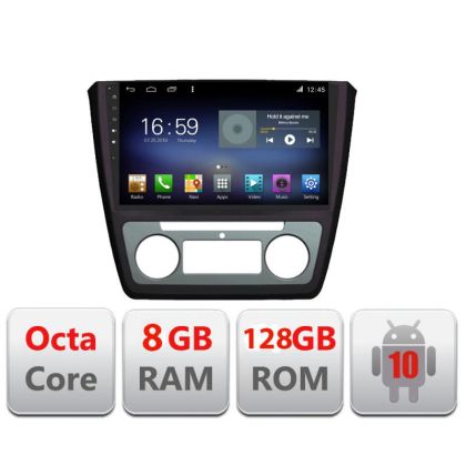 Navigáció SKODA YETI 2009-2014 F-YETI Octa Core Android Rádióval Bluetooth Internet GPS WIFI DSP 8+128GB 4G