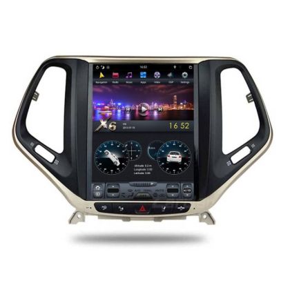 Navigáció Jeep Cherokee 2016- EDT-T248 Android GPS Bluetooth Rádió Internet Hatmagos processzorral és Tesla képernyővel