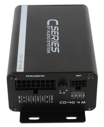 Amplificator Audio System CO-40.4, 4 x 60 watts, in 2 sau 4 ohm, 4 canale, clasa D