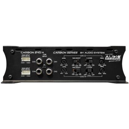Amplificator Audio System CARBON-250.4, 4 x 110 sau 2 x 200 watts, in 2 sau 4 ohm, clasa AB