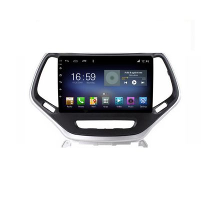 Navigáció Jeep Cherokee 2014-2019 Manuális F-248 Octa Core Android Rádióval Bluetooth Internet GPS WIFI DSP 8+128GB 4G