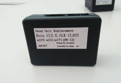 Modul adaptor amplificator audio fibra optica Mercedes CLS E SLK