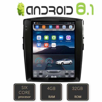 Navigáció Mitsubishi Pajero EDT-T452-6Core Android GPS Bluetooth Rádió Internet Hatmagos processzorral és Tesla képernyővel