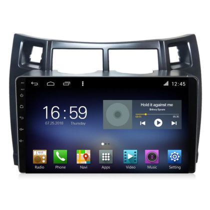 Toyota Yaris 2008-2011 F-yaris08 Octa Core navigáció Android rádióval Bluetooth internet GPS WIFI DSP 8+128GB 4G
