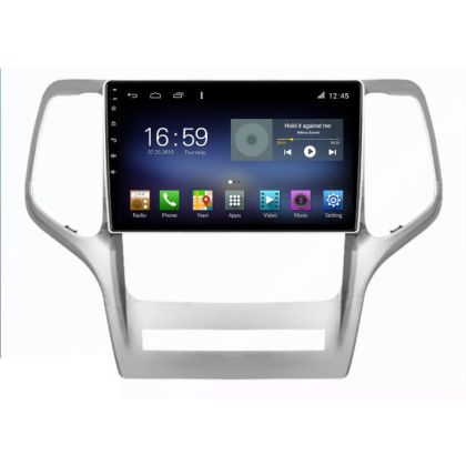 Jeep Gran Cherokee 2011-2013 F-osztály Octa Core navigáció Android rádióval, Bluetooth internet GPS WIFI DSP 8+128GB 4G