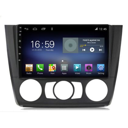 Navigáció BMW 1-es széria E87 2007-2011 manuális klíma F-bmw117-manuális Octa Core Android Rádió Bluetooth Internet GPS Wi-Fi