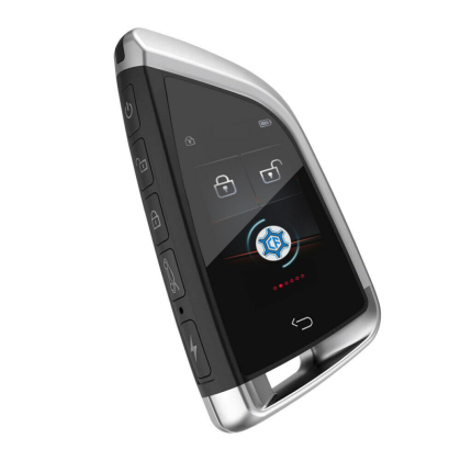 Cheie smart BMW F style cu touchscreen keyless entry argintiu 568