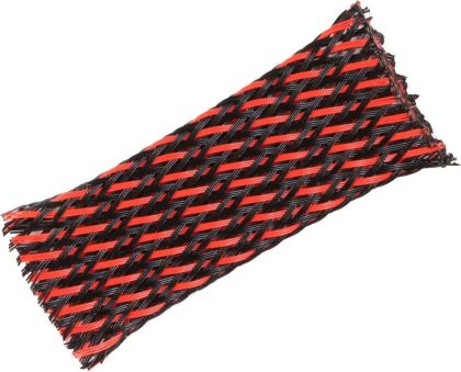 TRESA (PIELE DE SARPE) 13-30 ROSU/NEGRU 1metru liniar