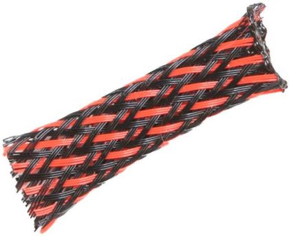 TRESA (PIELE DE SARPE) 6-16 ROSU/NEGRU 1metru liniar