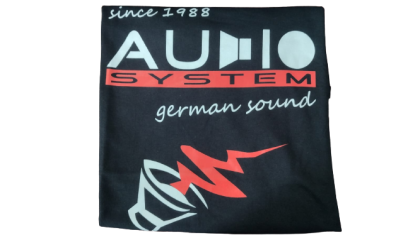 Tricou cu sigla AUDIO SYSTEM pe piept W-TSHIRT-L