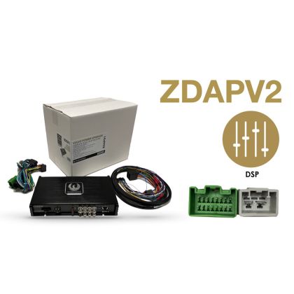 DSP erősítőkészlet VOLVO 2006 - 2019 Phoenix Gold ZDAPV2-hez (Gyári Volvo erősítővel szerelt autókhoz) Plug & Play kábelezéssel DSP POWER UP 800 W MAX