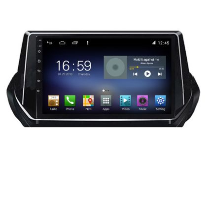 Navigáció Peugeot 2008 2020- Android rádió gps internet Octa Core 8+128 LTE Kit-209-2020+EDT-E609