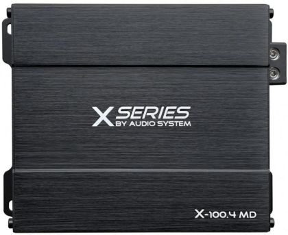 Erősítő Audio-Systems X-100.4 MD, 4 x 150 watt, 2 vagy 4 ohmos, mikro méretű, D osztály