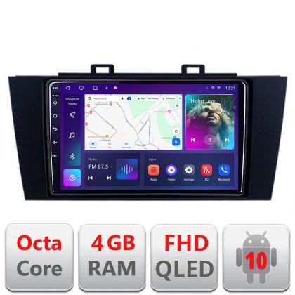 Navigáció Subaru Outback 2014-2019 vagy Subaru XV 2017-2018 B-OUTBACK5 Android QLED képernyő Octa Core 4+64 Carplay Android Auto KIT-OUTBACK5+EDT-E309V3
