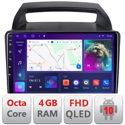 Navigáció Kia Carnival 2006-2014 Android rádió gps internet négymagos 4+64 Carplay android autó KIT-carnival2006+EDT-E309v3