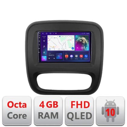 Renault Trafic 2014-2017 B-rt09 Android QLED képernyő Octa Core 4+64 CarPlay Android Auto kit-rt09+EDT-E309V3