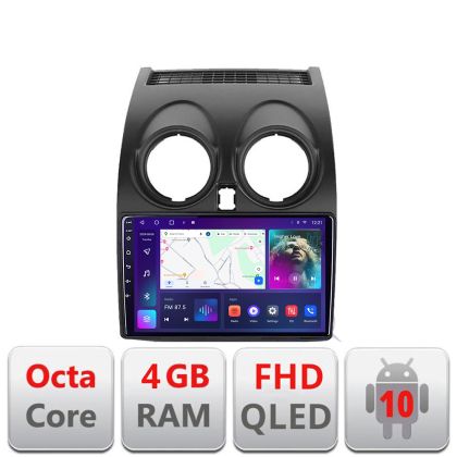 Nissan Qashqai B-499 navigáció Android kijelző QLED octa core 4+64 carplay android auto KIT-499+EDT-E309V3
