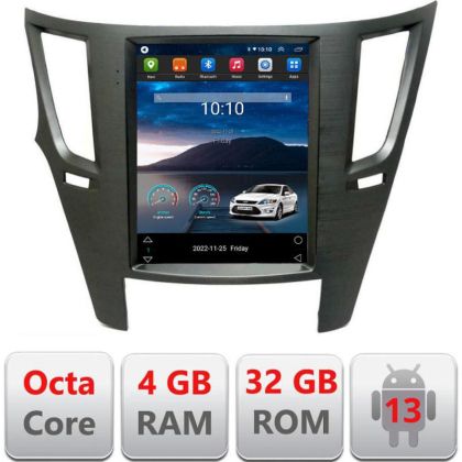 Navigáció típusa Tesla Subaru Legacy és Outback 2010-2014 rádió gps internet 8Core 4G Carplay android auto 4+32 kit-tesla
