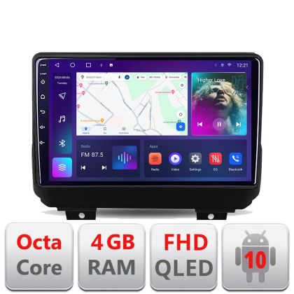 Navigáció Jeep Wrangler 2018- B-WRANGLER Android Kijelző QLED Octa Core 4+64 CarPlay Android Auto KIT-WRANGLER+EDT-E309V3