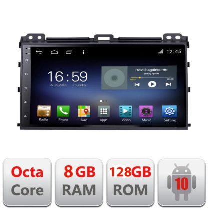 Navigáció TOYOTA Prado 2004-2009 F-456 Octa Core Android Rádióval Bluetooth Internet GPS WIFI DSP 8+128GB 4G v1