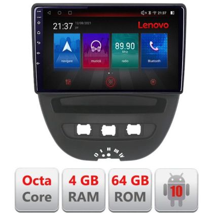 Navigáció Citroen C1 Peugeot 107 Toyota Aygo 2005-2014 Android rádió gps internet Octa Core 4+64 LTE KIT-C1+EDT-E510-PRO v2