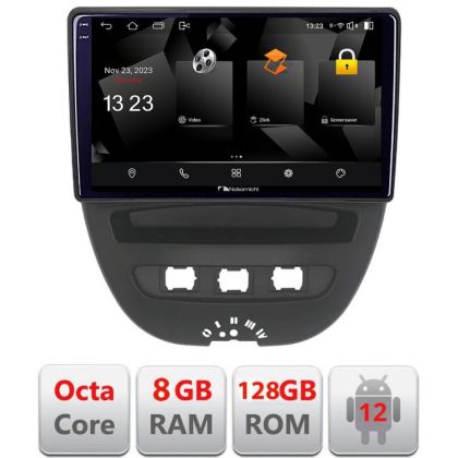 Navigáció Citroen C1 Peugeot 107 Toyota Aygo 2005-2014 Android rádió gps internet octa core 8+128 carplay android auto v1