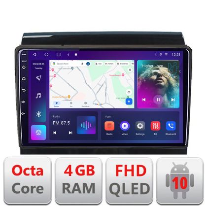 Navigáció Fiat Ducato Citroen Jumper Peugeot Expert 2006-2018 változatok rádió cd vagy gyári navigáció Android QLED képernyő octa core 4+64 carplay android auto KIT-ducato-high+EDT-E309V3 v1