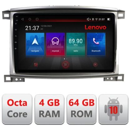 Toyota Land Cruiser L100 2002-2008 E-L100 Octa Core navigáció Android rádióval Bluetooth internet GPS WIFI DSP 4+64GB v1