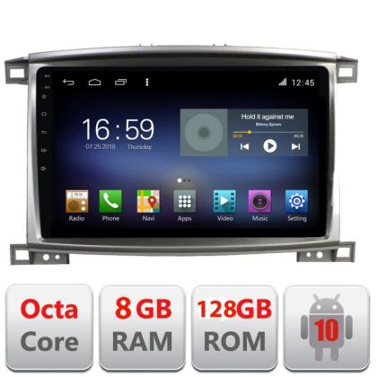 Toyota Land Cruiser L100 2002-2008 F-L100 Octa Core navigáció Android rádióval, Bluetooth internettel, GPS-szel, WIFI DSP-vel, 8+128GB v1.