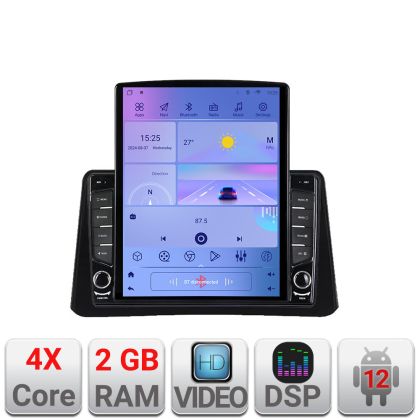 Navigáció Opel Mokka 2012-2016 K-MOKKA1 TESLA típusú képernyő 9.7" Android Rádió Bluetooth Internet GPS WIFI 2+32 DSP Qua v1