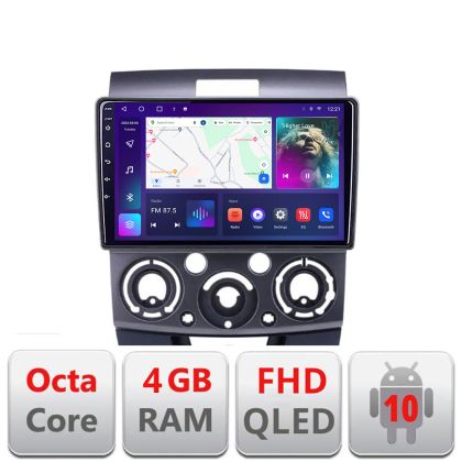 Navigáció Ford Ranger Mazda BT50 2007-2012 B-RANGER Android QLED képernyő Octa Core 4+64 Carplay android auto KIT-ranger+EDT-E309V3 v1
