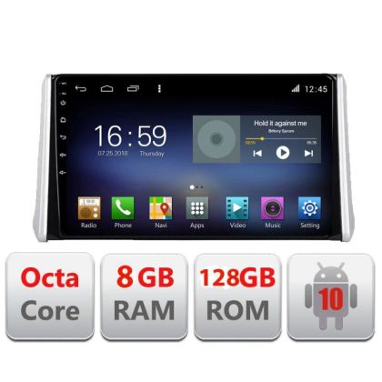 Toyota Rav4 2018- F-RAV4 Octa Core navigáció Android rádióval, Bluetooth internettel, GPS-szel, WIFI DSP-vel, 8+128GB 4G v1-gyel