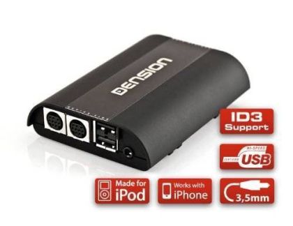 AUX-In integrációs interfész, USB, iPod, Bluetooth, Dension Gateway 500S (Dual FOT) v8