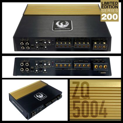 Erősítők Phoenix Gold ZQ5004 4x85W RMS 4 Ohm / 4x130W RMS, 2 Ohm, A/B osztály, Limitált kiadás