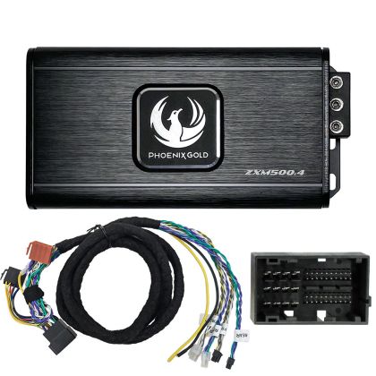 Fiat Phoenix Gold ZXMPFT1 PowerUp készlet, 4 x 125 watt, 2 vagy 4 ohm, D osztály, 4 csatorna
