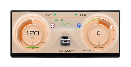 FULL HD digitális elektronikus órák Tesla Model 3/Y 2015-2023