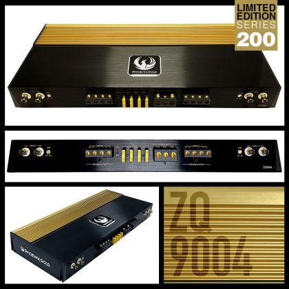 Amplificatoare Phoenix Gold   ZQ9004 4 x 230 watts, în 2 sau 4 Ohm, clasa A/B 4 canale