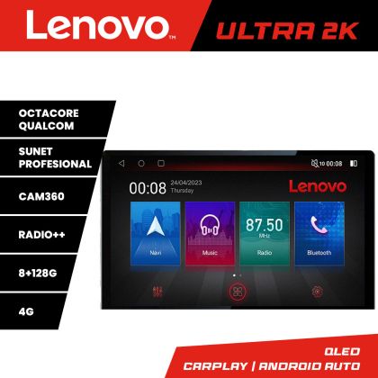 Toyota Navigáció, 2K QLED 13", Octacore, 8 GB RAM, 128 GB HDD, 4G, 360°, DSP, Carplay, Bluetooth EDT-E513-PRO v1