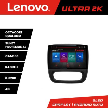 Navigáció Renault Trafic 2014-2017 N-rt09 képernyő 13" 2K 8+128 Android Waze USB Navigáció 4G 360 Toslink Youtube v1