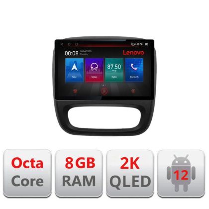 Navigáció Renault Trafic 2014-2017 N-rt09 képernyő 13" 2K 8+128 Android Waze USB Navigáció 4G 360 Toslink Youtube v1