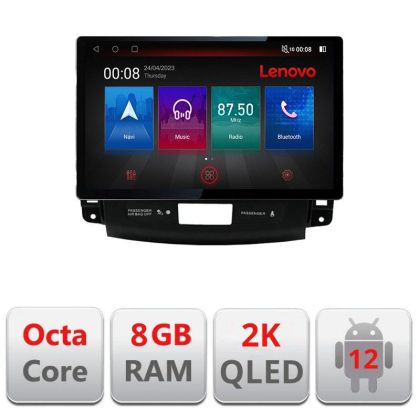 Navigatie Mitsubishi Outlander 2010 N-056 ecran 13" 2K 8+128 Android Waze USB Navigatie 4G 360 Toslink Youtube v1