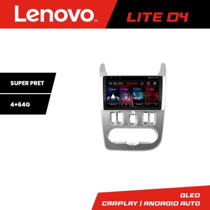 Navigáció Dacia Duster 2010-2012 Lenovo Kit-099 4+64 GB Android Waze USB Internet Navigáció Youtube Rádió