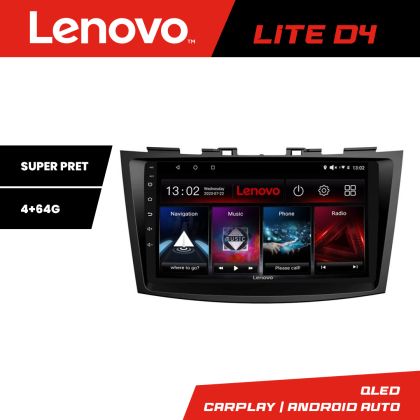 Navigáció Suzuki Swift 2010-2017 Lenovo Kit-179 4+64 GB Android Waze USB Internet Navigáció Youtube Rádió