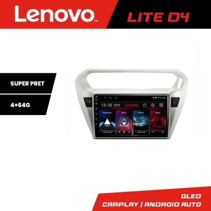 Navigáció Peugeot 301 Citroen C-Elisee Lenovo Kit-301 4+64 GB Android Waze USB Internet Navigáció Youtube Rádió v1