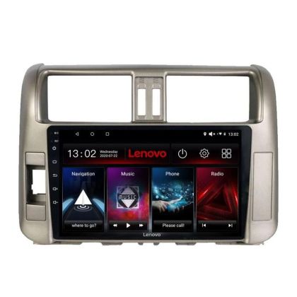 Navigáció Toyota Prado 2010-2013 Lenovo Kit-347 4+64 GB Android Waze USB Internet Navigáció Youtube Rádió