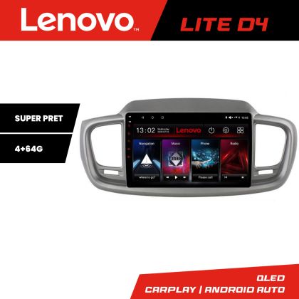 Navigáció Kia Sorento 2015-2018 Lenovo Kit-6528 4+64 GB Android Waze USB Internet Navigáció Youtube Rádió
