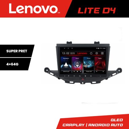 Navigáció Opel Astra K Lenovo Kit-ASTRAK 4+64 GB Android Waze USB Internet Navigáció Youtube Rádió